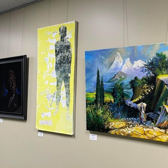 Two paintings are exhibiting at the Knox Presbyterian Church in Ann Arbor during Eater 2023