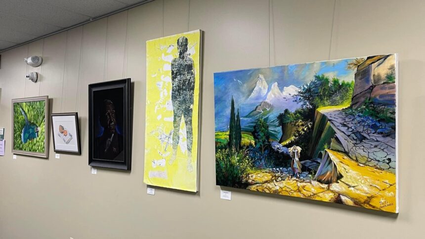 Two paintings are exhibiting at the Knox Presbyterian Church in Ann Arbor during Eater 2023