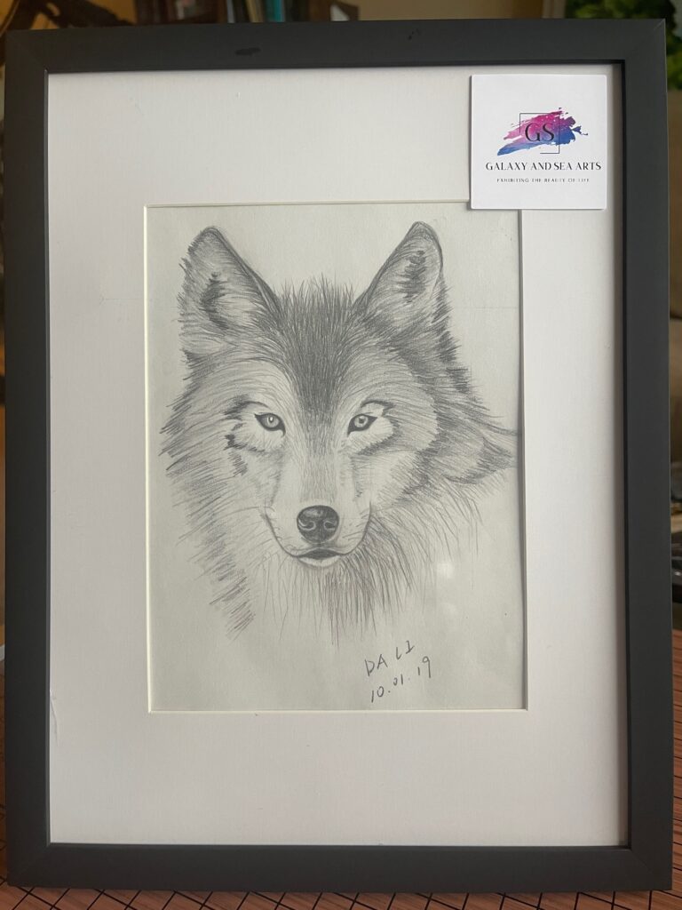 Scott received the pencil drawing and commented that “Drawing is excellent."